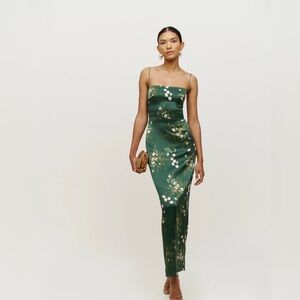 Reformation Frankie Silk Dress